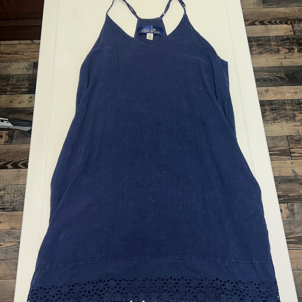 Blue Rain Mini Dress